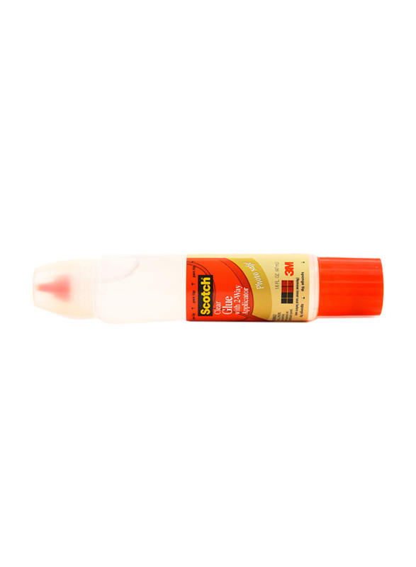 3M Scotch 6050 Clear Glue with 2Way Applicator, 47ml, Clear