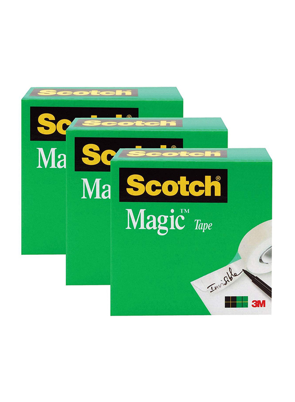 3M Scotch 810 Magic Tape, 25.4mm x 65.8 meters, Clear