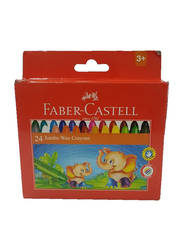 Faber-Castell FCIN120039 Fc Jumbo Wax Crayon, 24 Pieces, Multicolor
