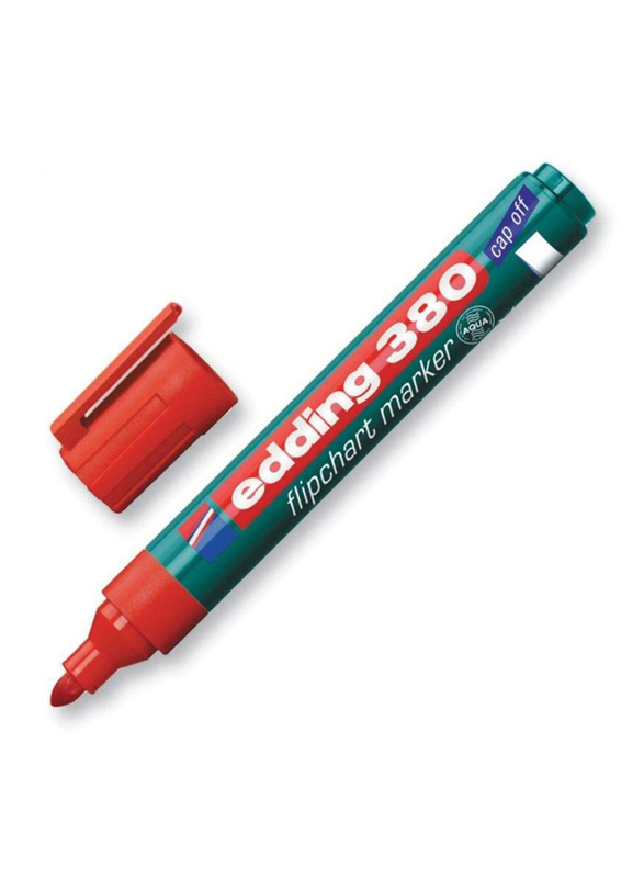 

Edding E-380 Flipchart Marker with Tip 0.8mm Bullet, Red