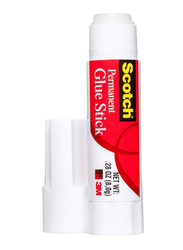 3M Scotch 6008-30D Permanent White Glue Stick, 8gm, White