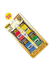 3m Post-it Flag Tape, 4 Pieces, with One Highlighter, Multicolor