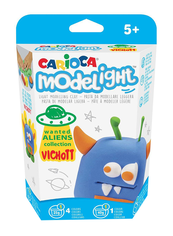 Carioca Modelight Aliens Model Clay, Ages 5+, Blue