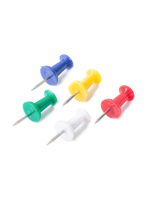 

Deli E0031 Colored Push Pin, 100 Pieces, 23mm, Multicolor
