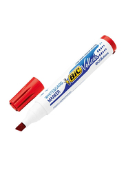 BIC 1751 White Board Marker with Bulletin Tip, Red