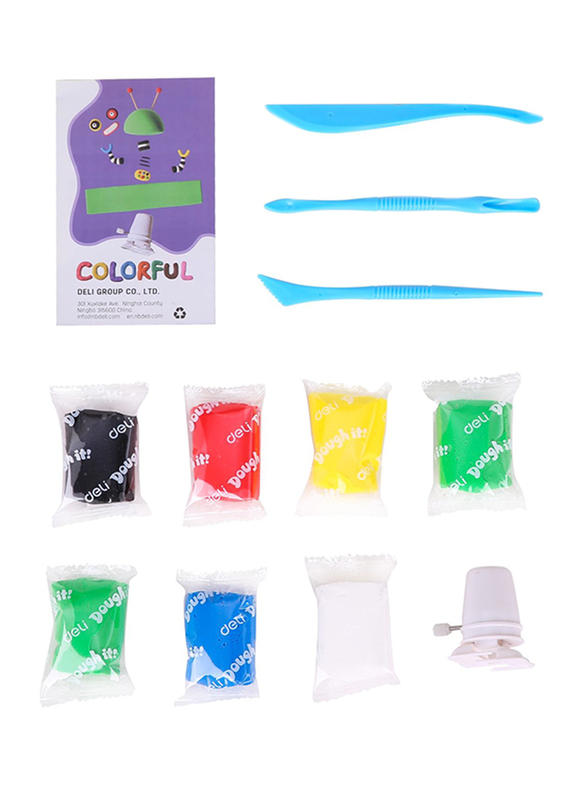 Deli ED85100 Soft Clay, 6 Pieces, Multicolor