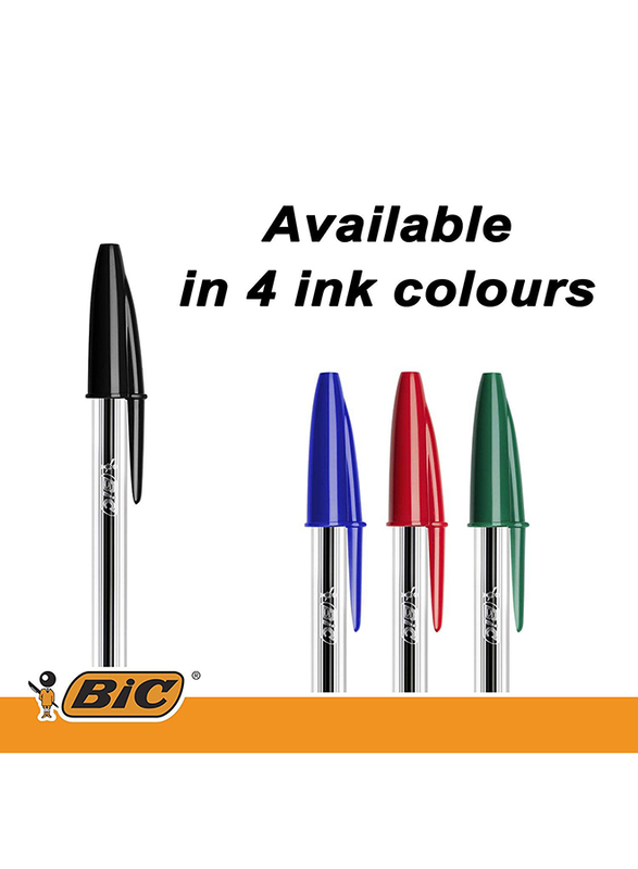 BIC Cristal Original Medium Point 1.0mm Ball Pen, Black
