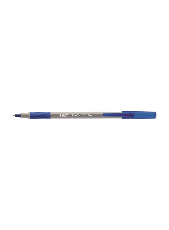 BIC Round Stic Exact Fine Ball Pen, Blue