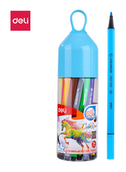 Deli EC10526-FELT Triangle Color Pen, 24 Pieces, Multicolor