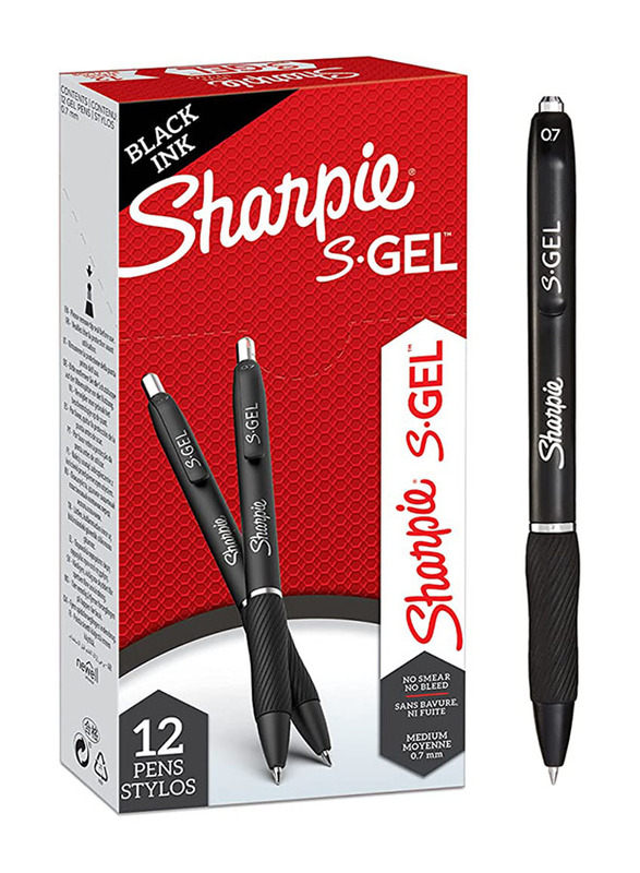 

Sharpie 12-Piece Gel Pen, 0.7mm, Black