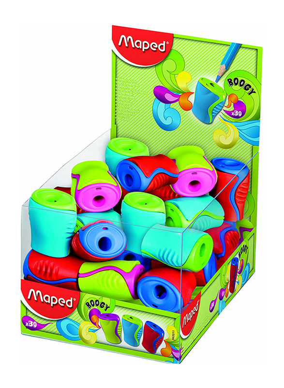 

Maped 30-Piece Boogy 1 Hole Canister Pencil Sharpener, Multicolor