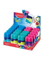 Maped 20-Piece Connect Colors Eraser and Pencil Sharpener, Multicolor