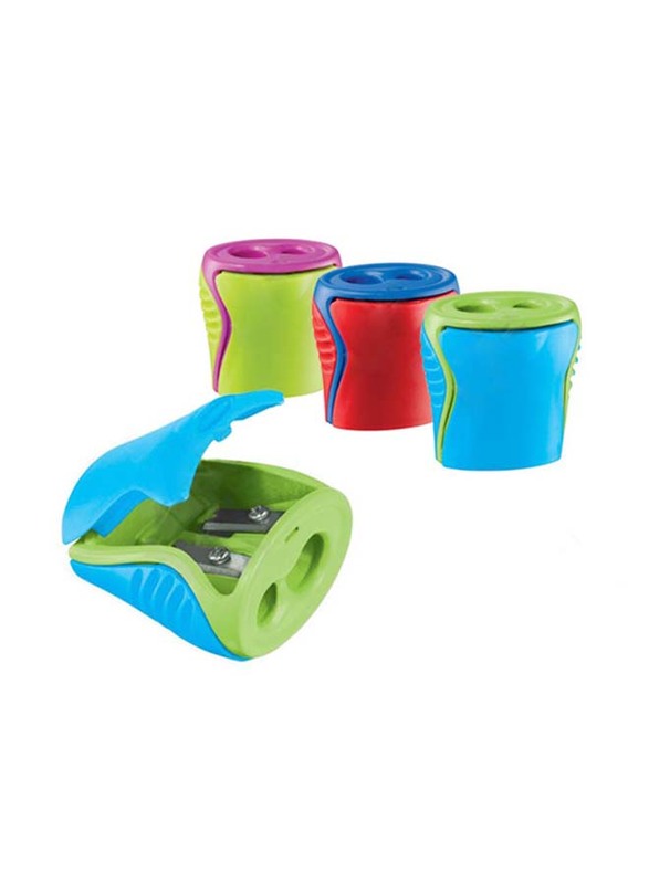 Maped Boogy 2 Hole Canister Pencil Sharpener Box of 24 in Assorted Colours 