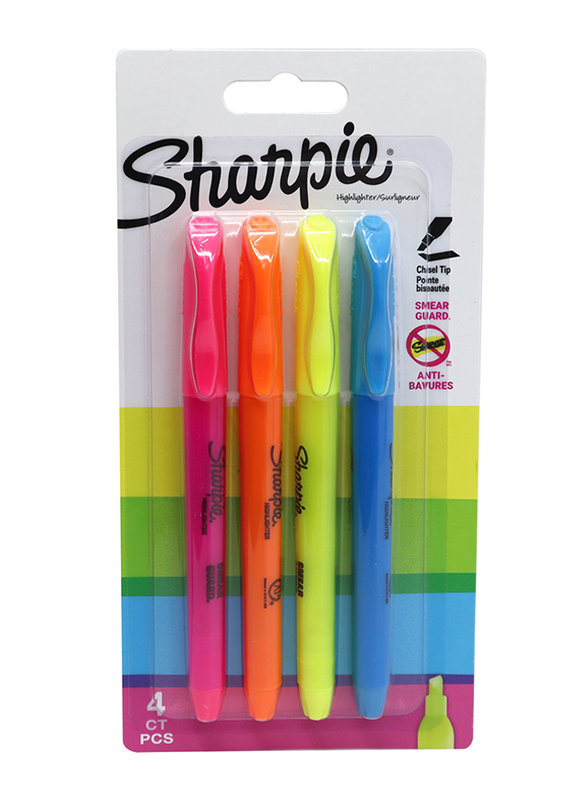 

Sharpie 4-Piece Pocket Pack Highlighter, Multicolour