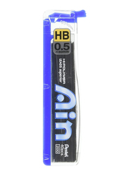 Pentel Ain HB Pencil Lead Set, 0.5mm, Blue/Black