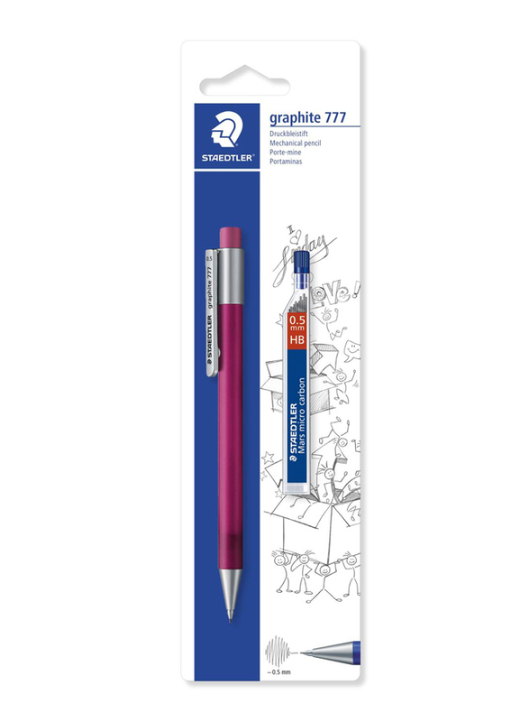 

Staedtler StaEDT Perfumeler Mars ST-777-5SBK25D Micro Graphite 0.5 Mechanical Pencil, with Leads, Multicolor