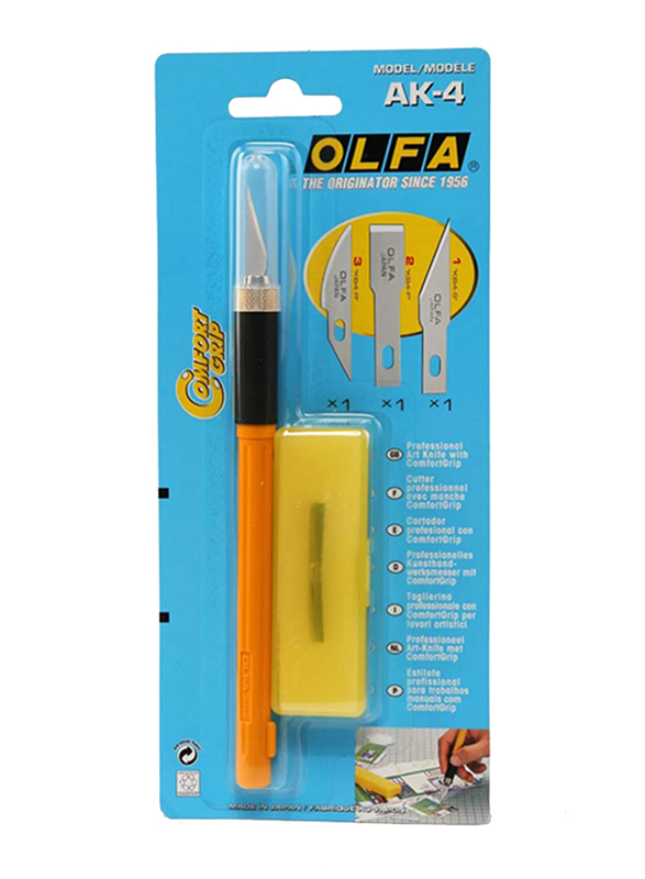 

Olfa Art Knife without Blades, OL-AK-4, Yellow