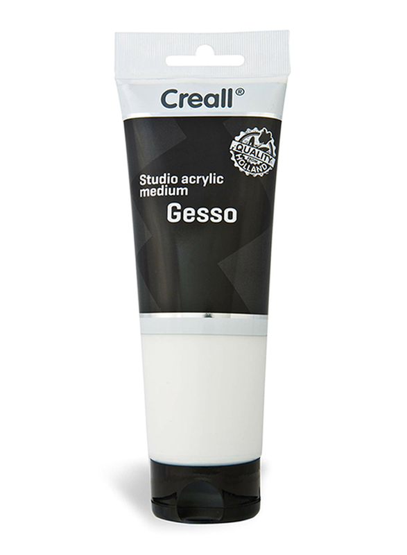 

Creall Studio Guesso Acrylics Tube, 250ml, A-33632, Black/White