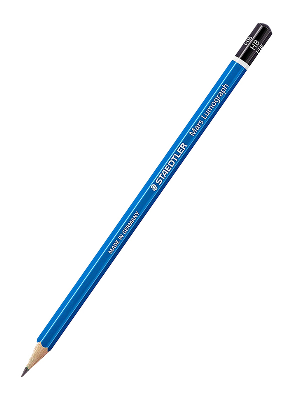 Staedtler Mars Lumograph ST-100-HB HB Pencils Set, 12 Pieces, Multicolor