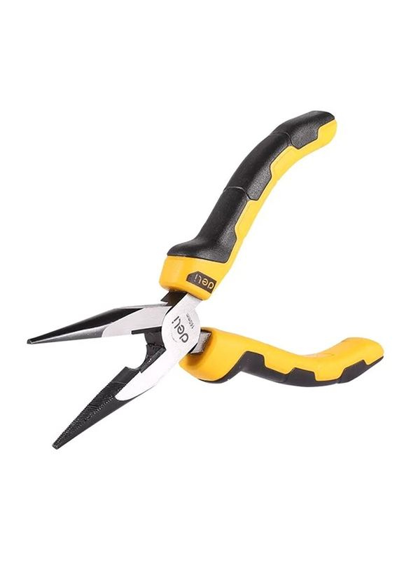 

Deli 6-inch Long Nose Plier, EDL2106, Black/Yellow/Silver