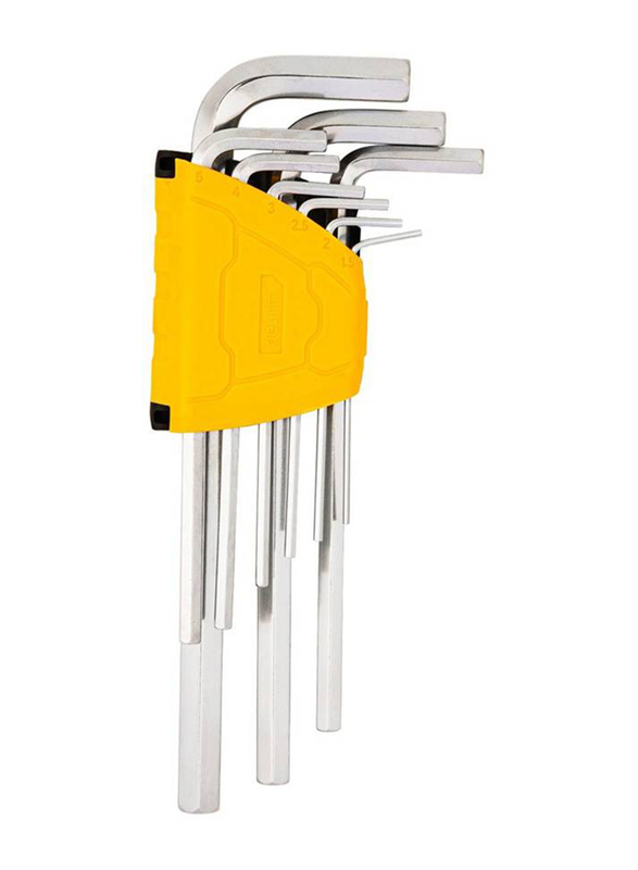 

Deli 9-Piece Long Flat End Hex Key Set, EDL3590, Silver