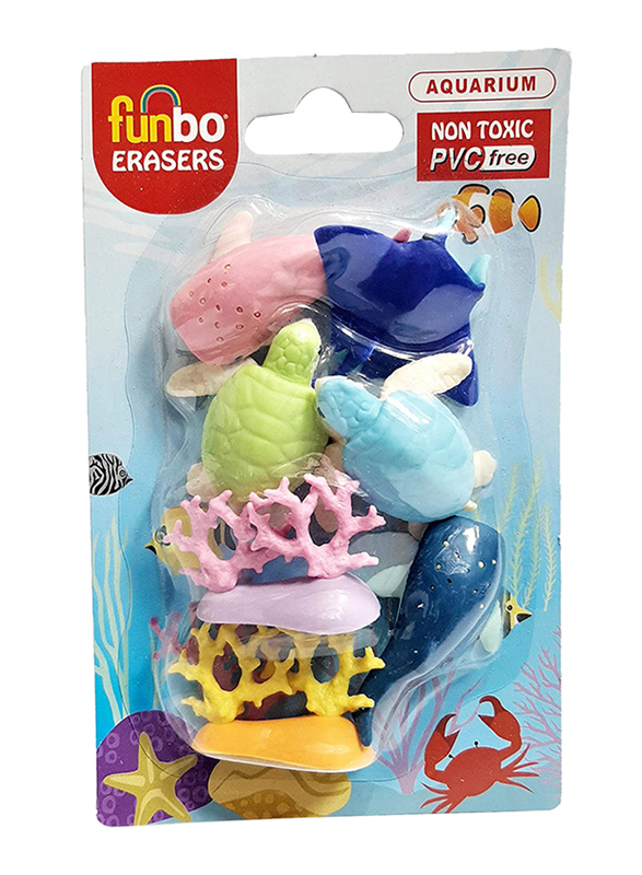 

Funbo 3D Aquarium Eraser in Blister Pack, Multicolor