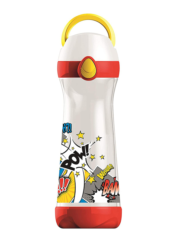 

Maped 580ml Helix Usa 871611 Comic Printed Picnic Concept Water Bottle, 871612, White/Red