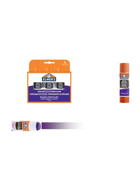 

Elmer's Disappearing Glue Stick, 5 x 40g, Purple