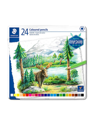 Staedtler Journey ST-146C-M24 Color Pencils Set, Metal Box, Assorted Colors, 24 Pieces, Multicolor