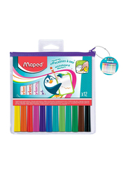 Maped 12-Piece Marker'Peps' Whiteboard Marker Set, 741817, Multicolor