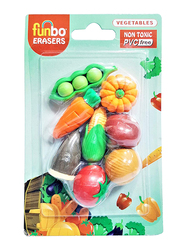 Funbo 3D Vegetable Eraser in Blister Pack, Multicolor