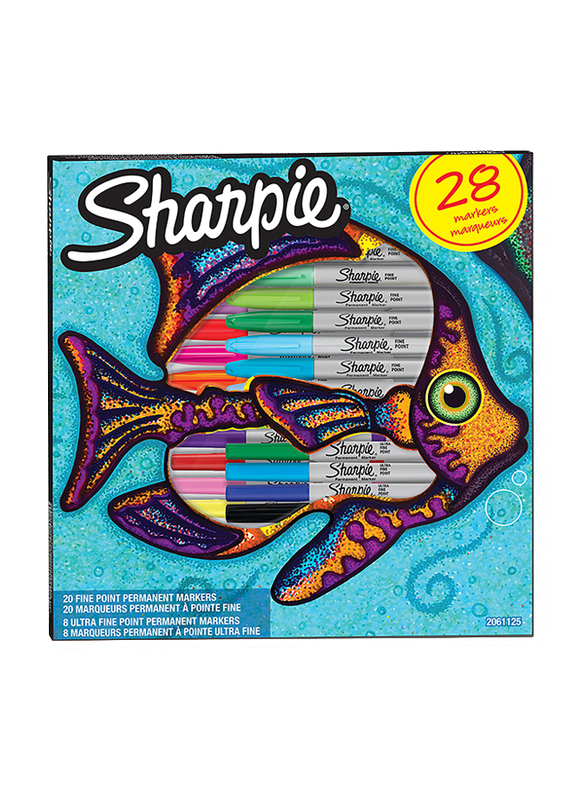 

Sharpie 28-Piece Fish Permanent Markers, Multicolour