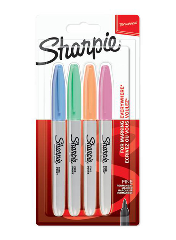 

Sharpie Fine Pastel Permanent Marker, 4 Pieces, Multicolour