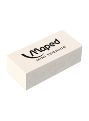 Maped 3-Piece Mini Technic Eraser Set, M011305, White