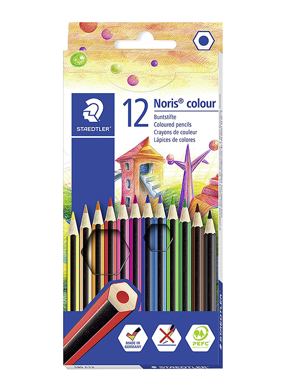 

Staedtler StaEDT Perfumeler Noris Color 185 C12 Colored Pencils, 12-Pieces, Multicolor