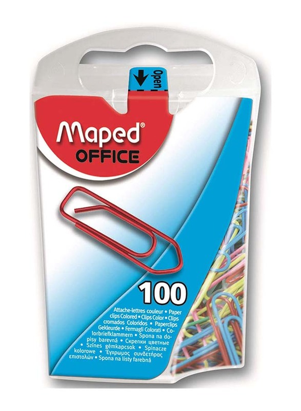 

Maped Paper Clips, 100 Pieces, Assorted Colors