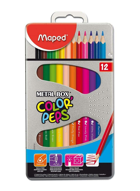 

Maped 12-Piece Color'Peps Pencil Set, MD-832014, Multicolor