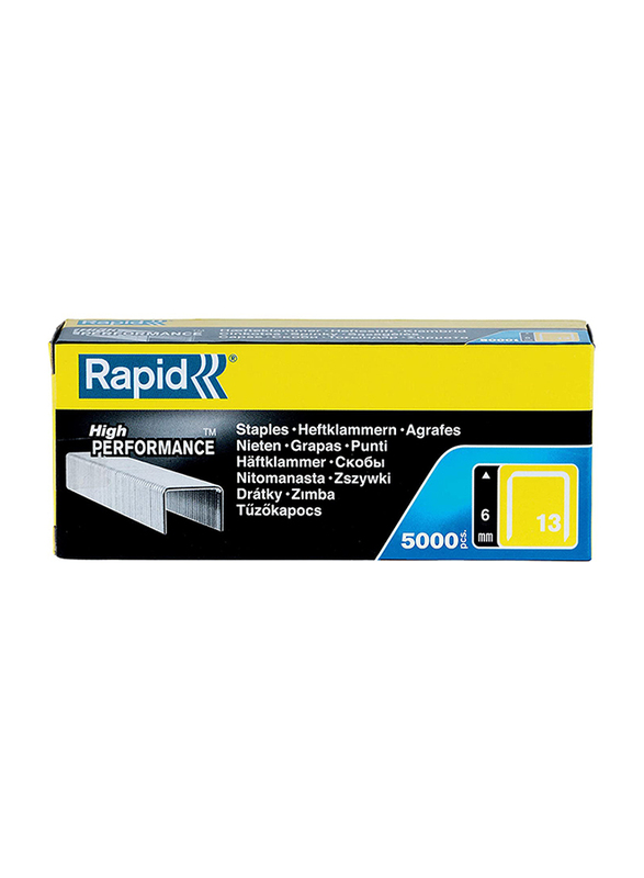 

Rapid Galvanized Staples, 13/6mm, 5000 Pieces, Silver