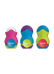 Maped Loopy Totem 2 in 1 Eraser and Pencil Sharpener, Assorted Color