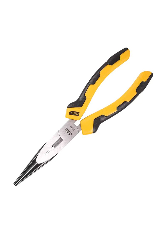 

Deli 8-inch Long Nose Plier, EDL2108, Black/Yellow/Silver
