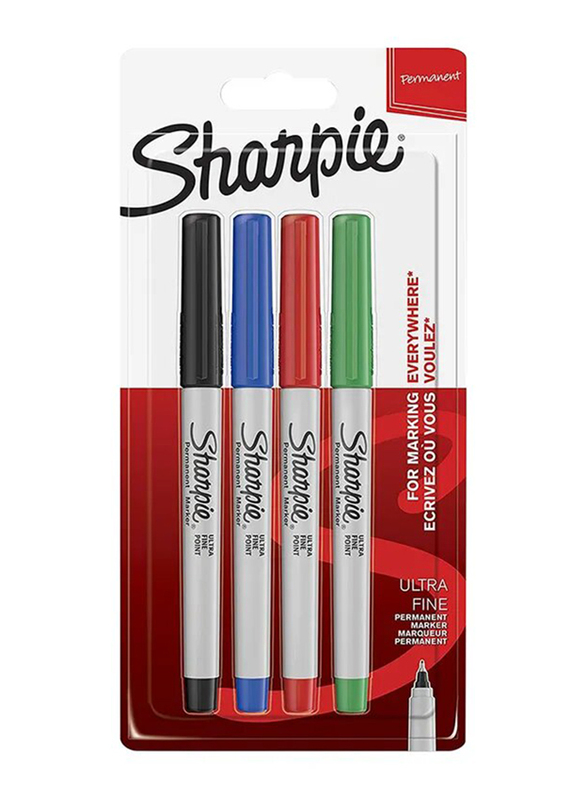 

Sharpie Ultra Fine Permanent Marker, 4 Pieces, Multicolour