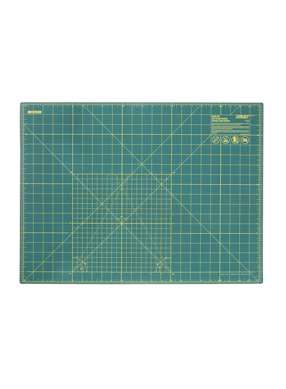 

Olfa Self-Healing Double-Sided Rotary Mat, 18 x 24-inch, 9881 RM-SG, Green