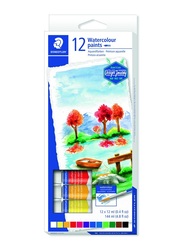 Staedtler Karat R 8880 C12 Watercolor Paint Tubes, 12 Pieces, Multicolor