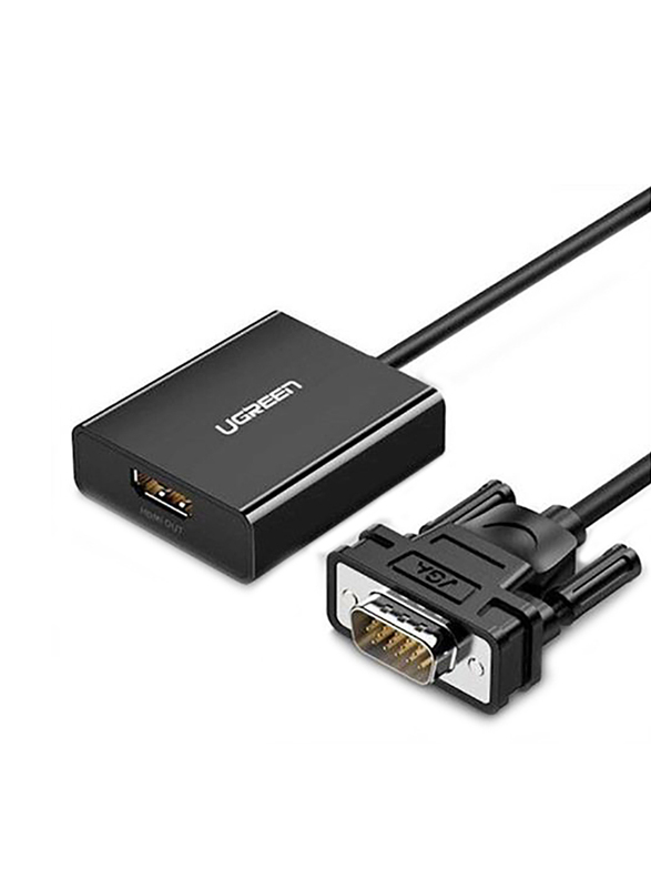 

Ugreen VGA Converter Adapter, HDMI Male to VGA Adapter Cable with Micro USB Power Supply, Black