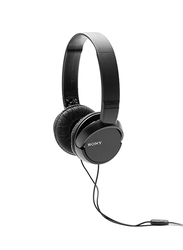 Sony ZX110AP 3.5mm Jack Stereo On-Ear Headset with Mic, Black