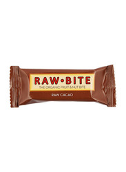 Rawbite Organic Raw Cacao Fruit & Nut Bar, 50g