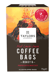 Taylors Of Harrogate Hot Lava Java Coffee Bags, 75g