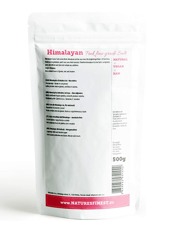 Natures Finest Himalayan Pink Fine Crystal Salt, 500g