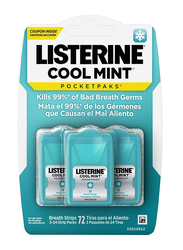 Listerine Cool Mint Pocketpaks, 3 Pieces