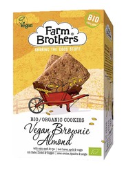 Farm Brothers Organic Vegan Brownie and Almond Cookies, 150g